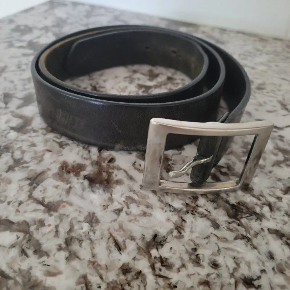 Wilson’s Leather Italian Belt w/ Silver Buckle size 34‎